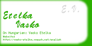etelka vasko business card